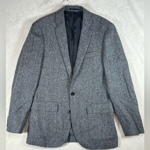 J. Crew Ludlow 38R British Moon Herringbone Classic Gray Brown Blazer